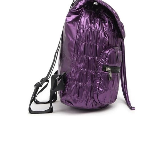 Madden Girl purple parachute, ruched backpack. - Picture 8 of 9